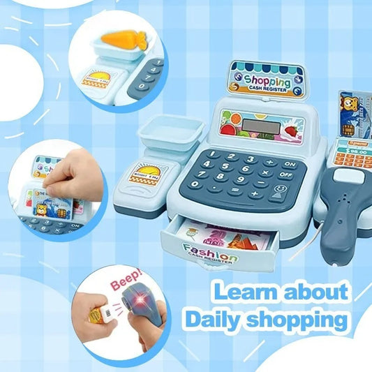 Children Play House Toy Supermarket Cash Register Role Play Model